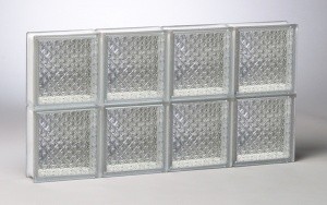 Diamond Pattern Glass Block Window