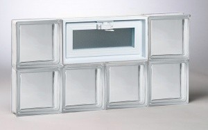 Clear Pattern Glass Block Window