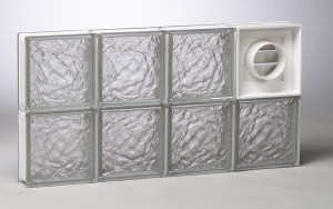 Ice Pattern Glass Block Window