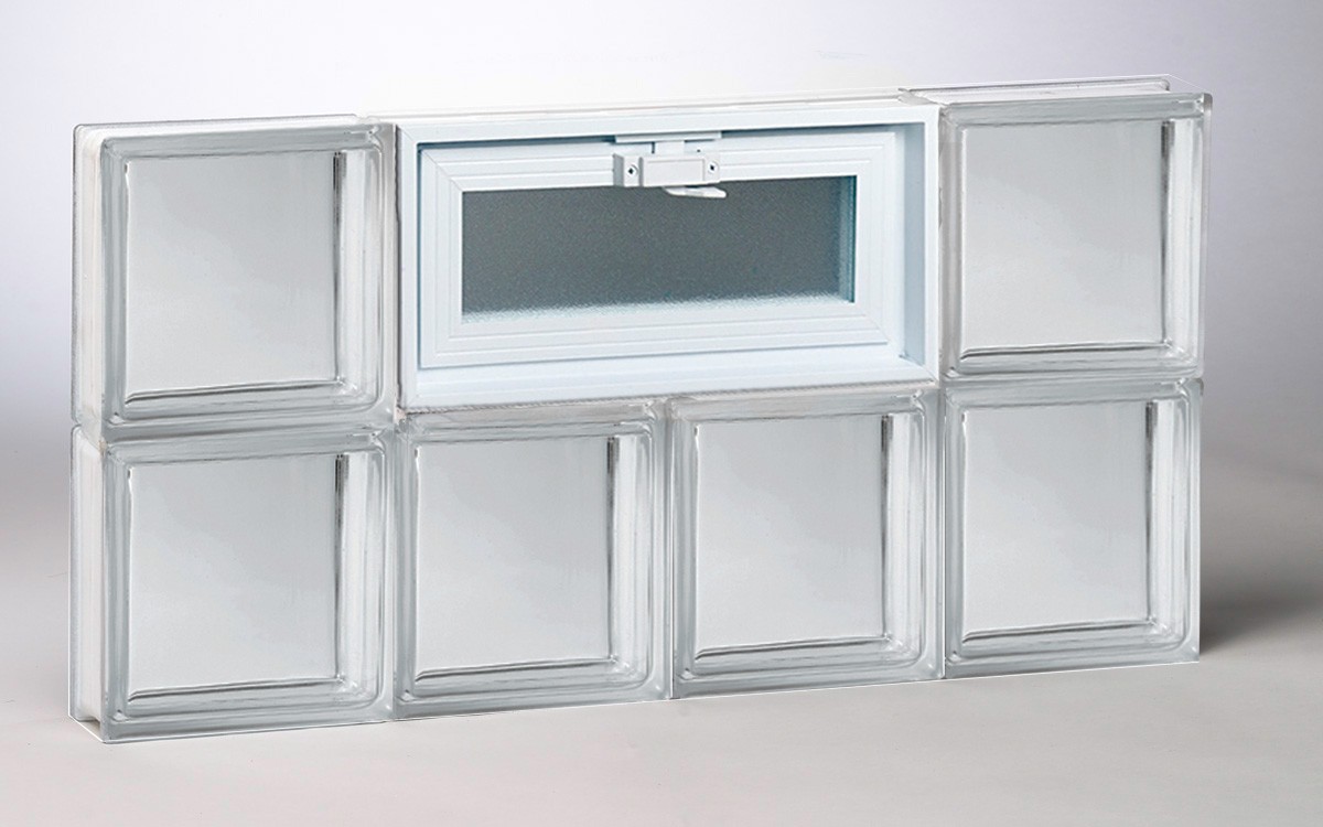 REDI2SET 30-in x 24-in Wavy Glass Frameless Replacement Glass Block Window 